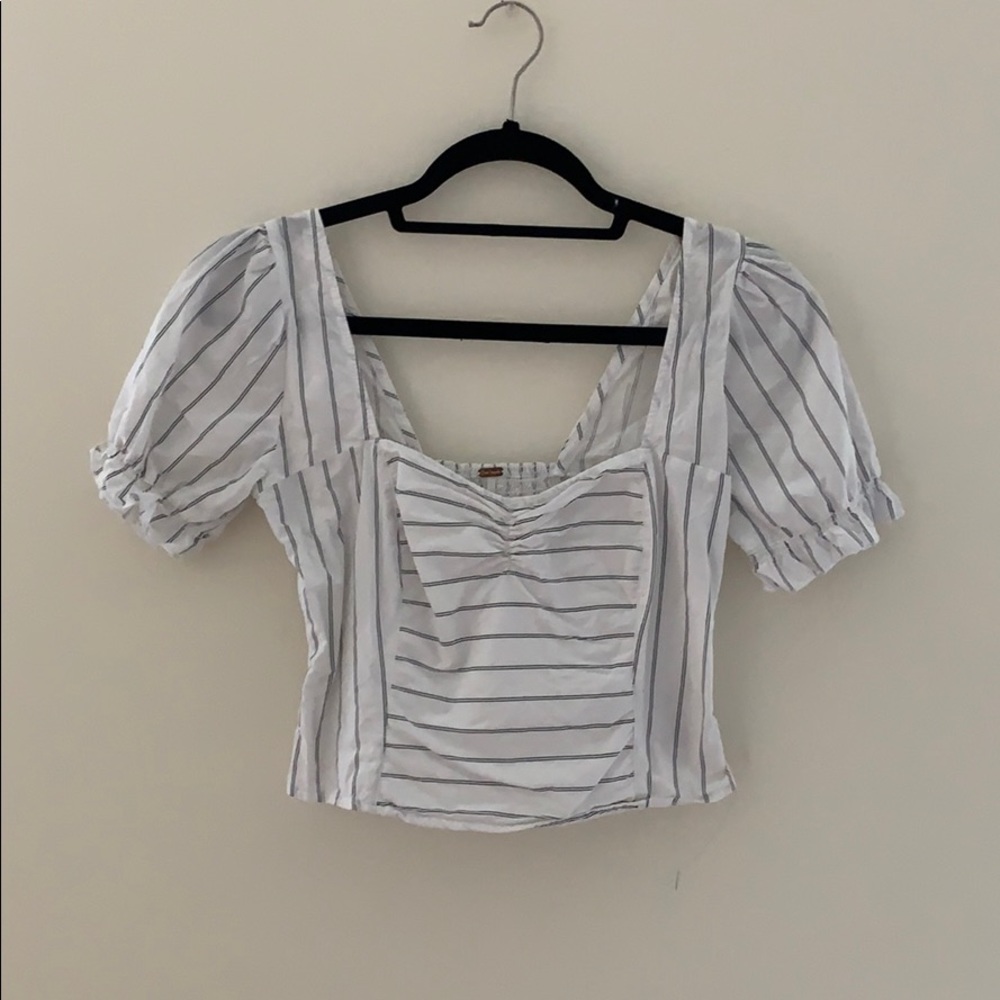 Free People Puff Sleeve Top